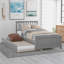 Lit plate-forme avec lit gigogne-2115866370