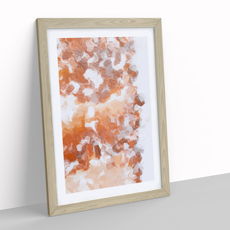 Desire the West Abstract - Framed Print, 46cm H x 34cm W x 2cm D, Oak