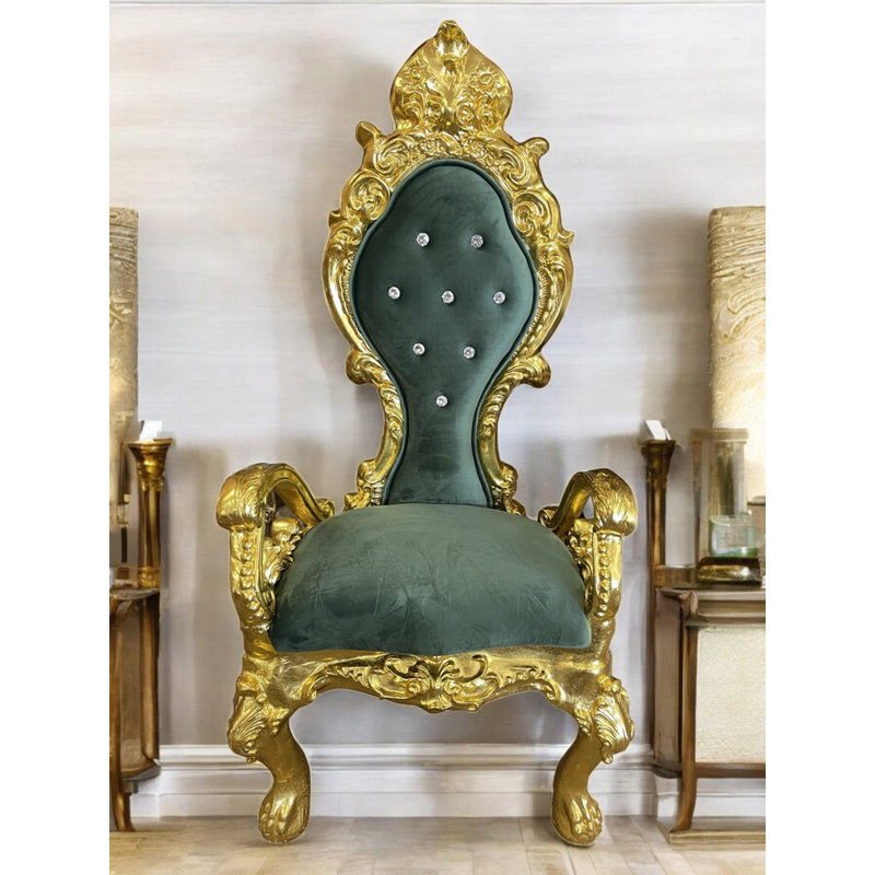 Baelie Armchair, Green Velvet