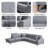 Upholstered Curved Sectional-96428299