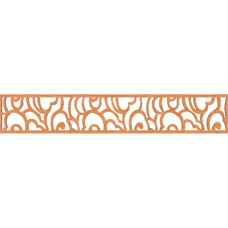 Moulure de panneau Springfield, H 8 po x l 46,625 po x P 0,375 po, Cerisier