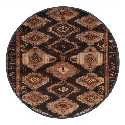 Machine Washable Persian Black Area Rug