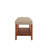 Charla Beige Fabric & Oak Finish Bench-404813181