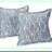 Chenille Flower CloudFill Throw Pillows - Set of 2 Blue