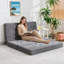 3 Seater Corduroy Sofa Bed-1704114219