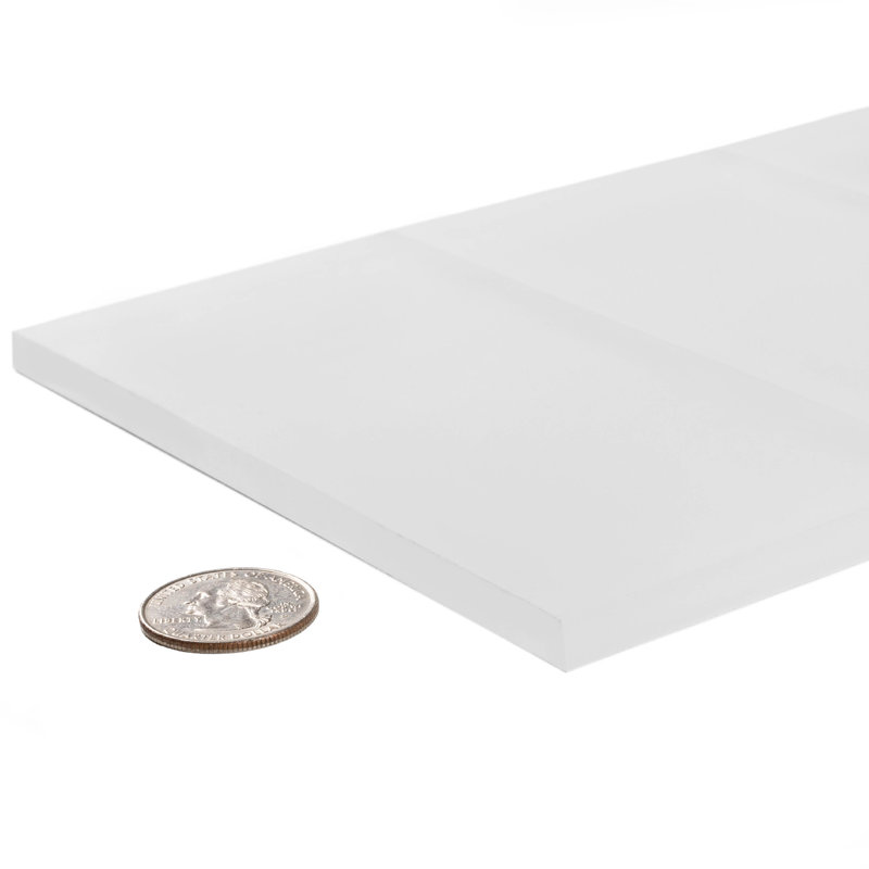 6'' x 3'' Glass Subway Wall Tile, White