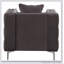 Fauteuil d'appoint capitonné gris foncé