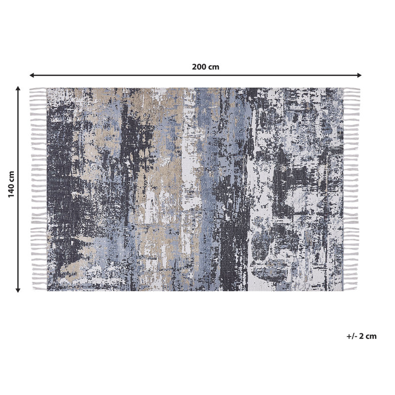 Aolani Abstract Hand Woven Area Rug, Rectangle 140 x 200cm