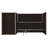 Halston Cappuccino 3-Drawer Office Computer Desk
