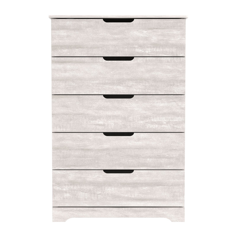 Aroob 5 Drawer 31.5'' W Dresser, Dusty Gray Oak