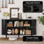 Armoire de rangement 55 po avec portes coulissantes et tablettes réglables-128981384-128981385