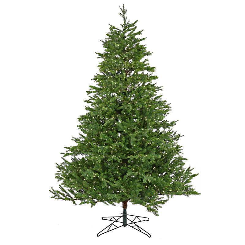 Green Most Realistic Artificial Fir Christmas Tree with LED Color Changing Lights, 10' H