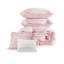 Ensemble d'édredon pour lit double / grand 5 pièces, rose-131299416-131299414