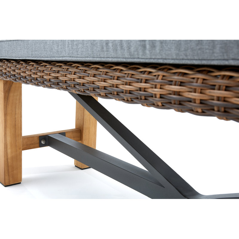 Truss Outdoor Teak Dining Bench