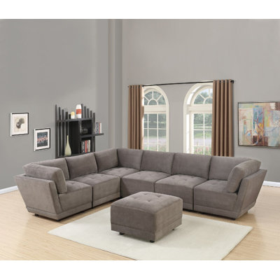Mckenny Upholstered L-Shaped Sectional