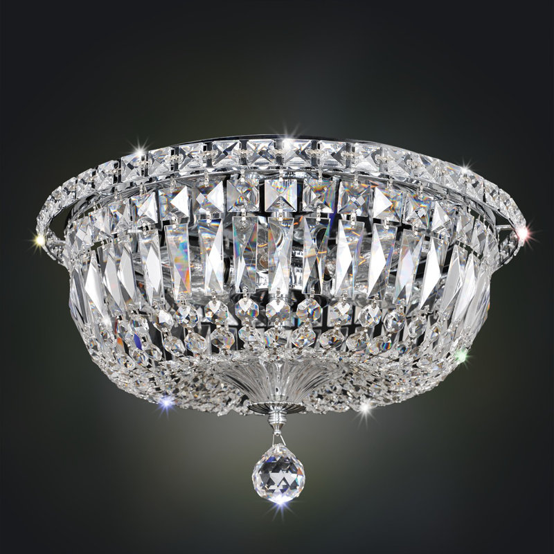 Betti 6 LT Chrome/Clear Flush Mount Allegri