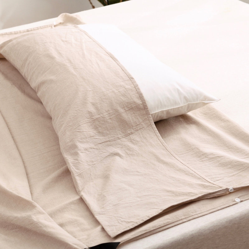 Travelux 100% Cotton Sheet Set, Khaki, Twin Sheet Set