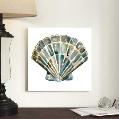 Aquarelle Shells IV by Chariklia Zarris - Wrapped Canvas Painting