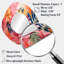 Burleigh rose floral tropical jungle par matisse I - miroir décoratif asymétrique floral, miroir mural de forme unique traditionnelle, impression sur métal-107229915