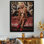 Décoration murale «Blonde Bombshell On Exotic Car - Fashion Girl Power»