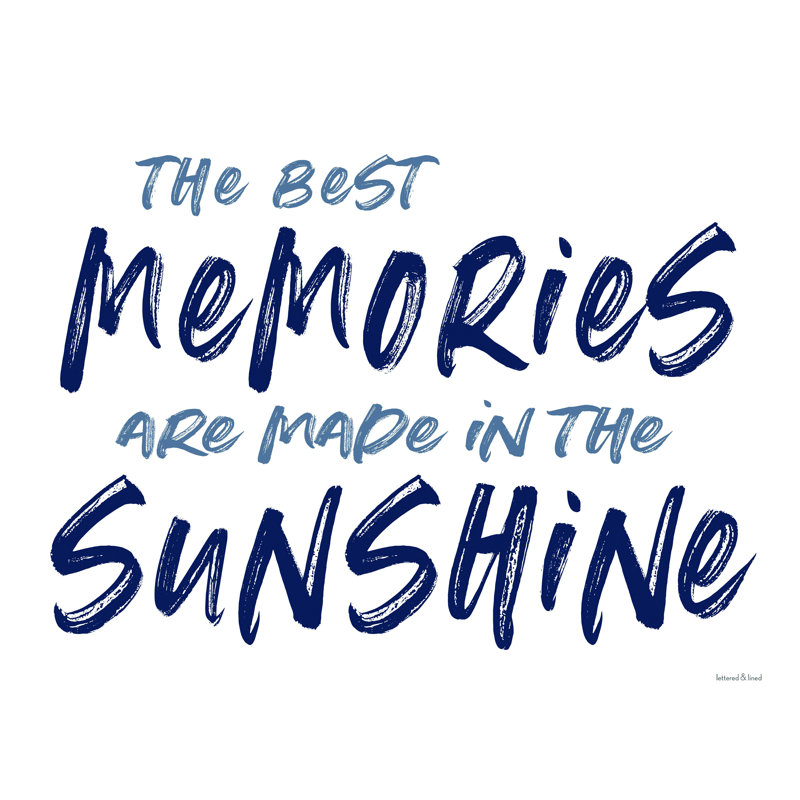 «The Best Memories», art textuel sur toile tendue, H 30 po x l 40 po