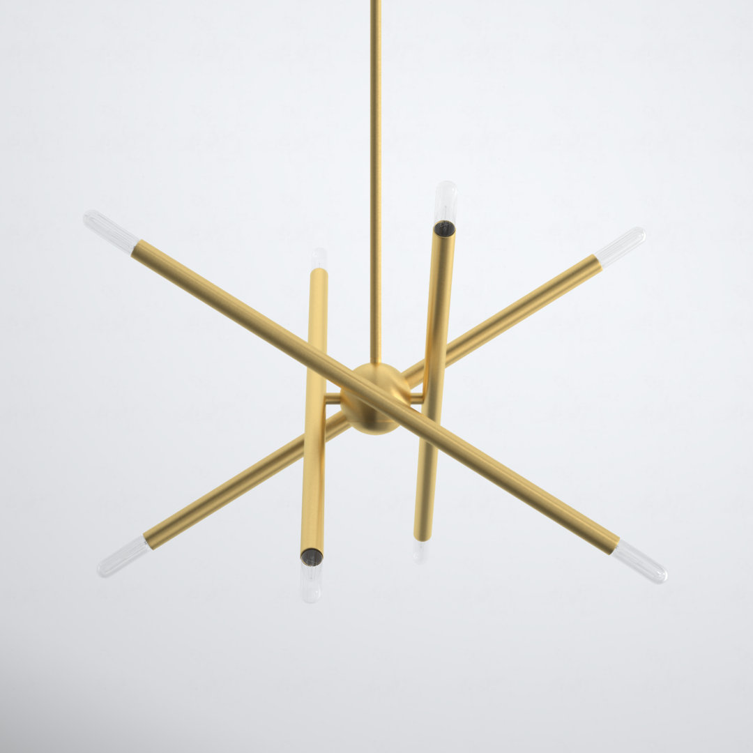 Poco 8 - Light Dimmable Sputnik Modern Linear Chandelier AllModern 