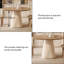 Table de salle à manger en bois de style médiéval 47,24 po avec finition crème-129935150
