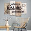 Kiss Me Goodnight, ensemble de typographie sur toile 4 pièces-92828376