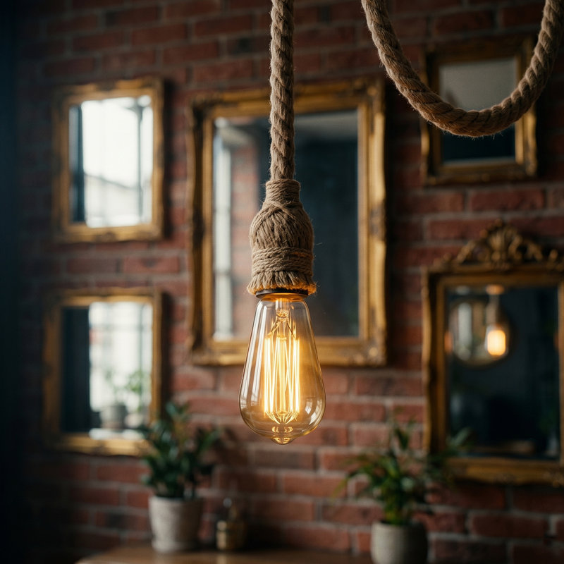 - Light Black Bulb Pendant, 2, Yes