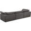 Canapé modulaire confortable en velours à accoudoirs carrés avec coussins réversibles de 119 po-2091099784