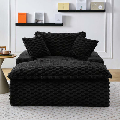 Canapé en velours côtelé avec 2 coussins Corduroy