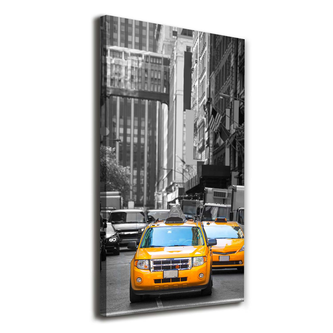 Kunstdruck Taxis New York auf Leinwand