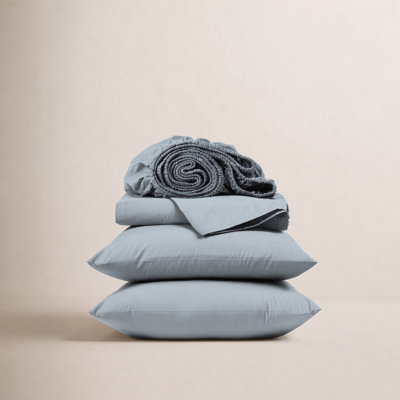 100% Organic Cotton Cool & Crisp Percale Weave Sheet Set - Sleep by Wayfair™