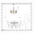 5-Light Dimmable Copper Wagon Wheel Chandelier
