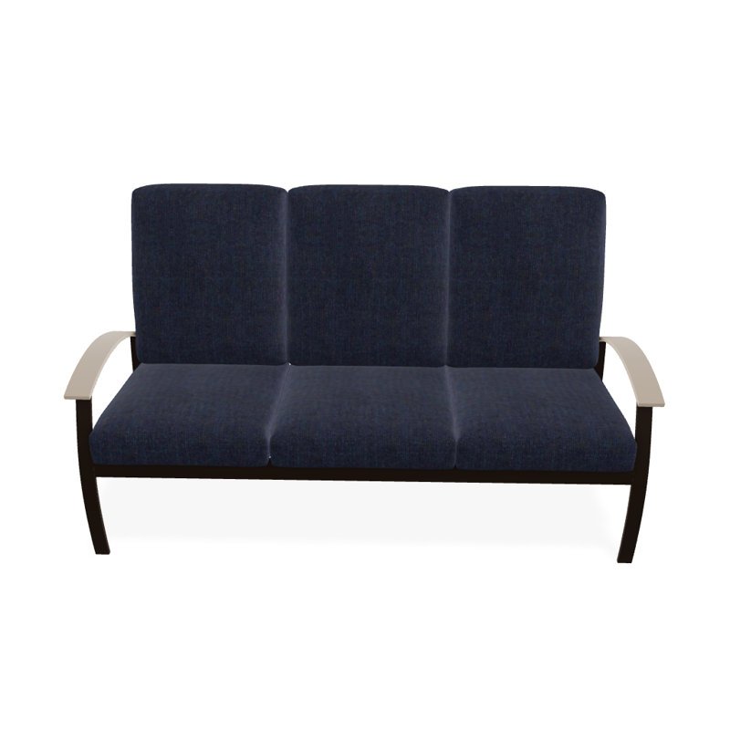 Canapé de patio 3 places avec coussins Askar, Kona texturé, Spectre indigo Sunbrella®