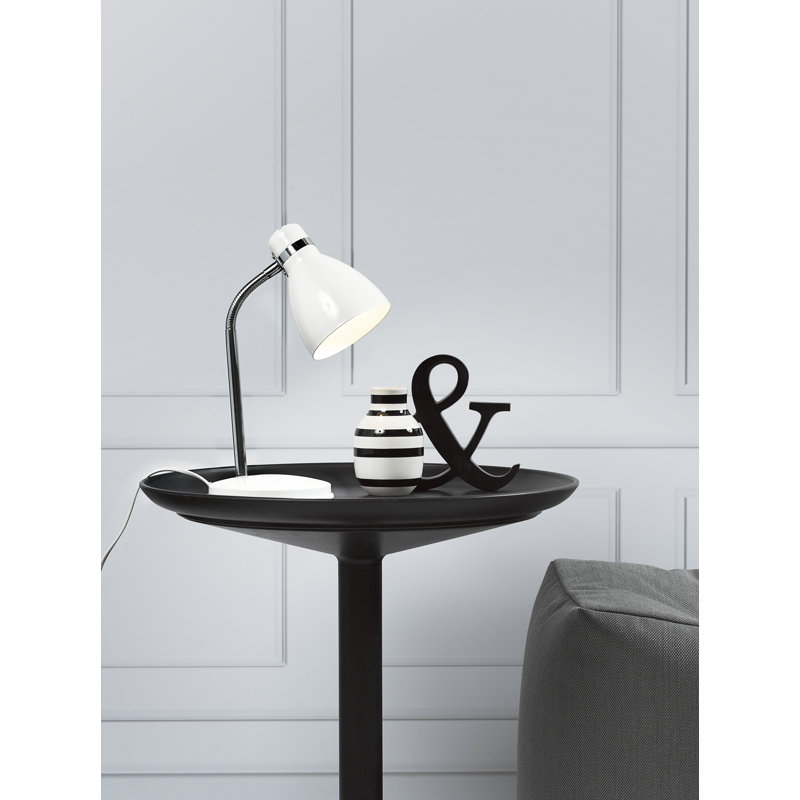 Mahsel Metal Table Lamp, White