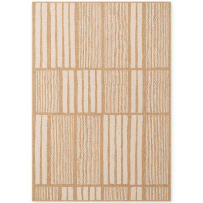 Deslie Rectangle Geometric Indoor / Outdoor Area Rug