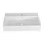 Lavabo de salle de bain console rectangulaire avec trop-plein-82424142