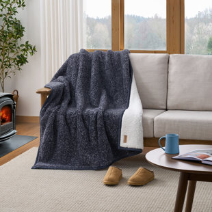 MELANGE SHERPA THROW