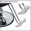 Fauteuil de coiffeur inclinable classique avec pompe hydraulique robuste, rotation à 360 ° et charge maximale de 330 lb pour un confort de salon