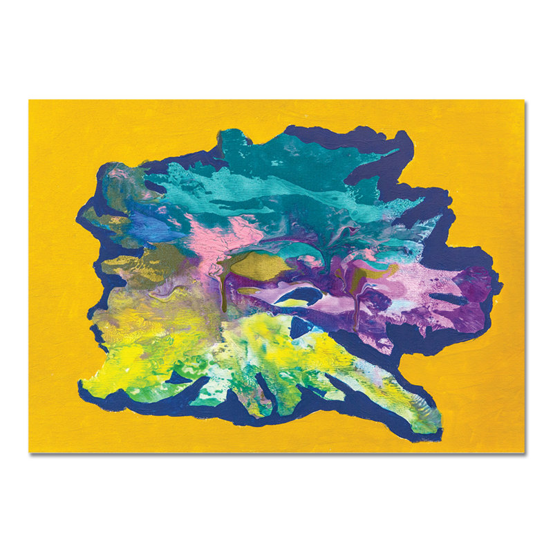Psychedelic Sunset by Brad Zimmerman - Rectangle Painting