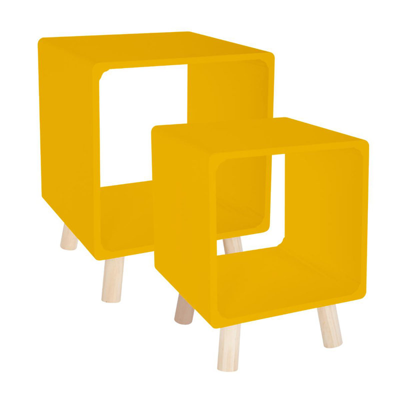 Irizarry Nesting Tables, Mustard