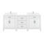 Meuble-lavabo double 72 po x 22 po Terrence blanc avec barre d'alimentation et prise USB Terrence -126676770-86965041