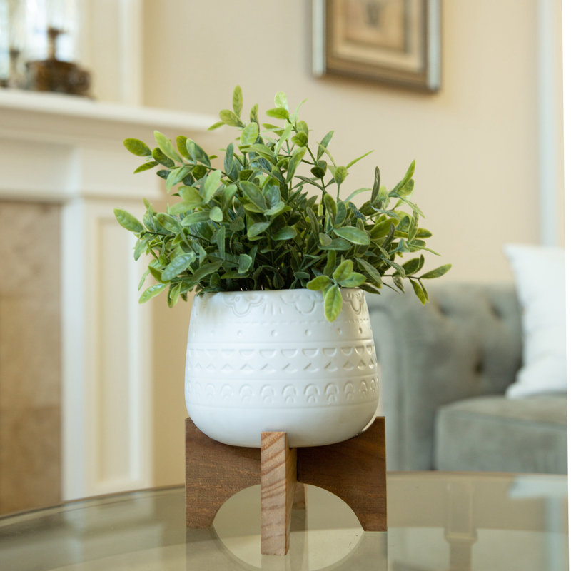 Plante de feuillage artificiel 6" en pot