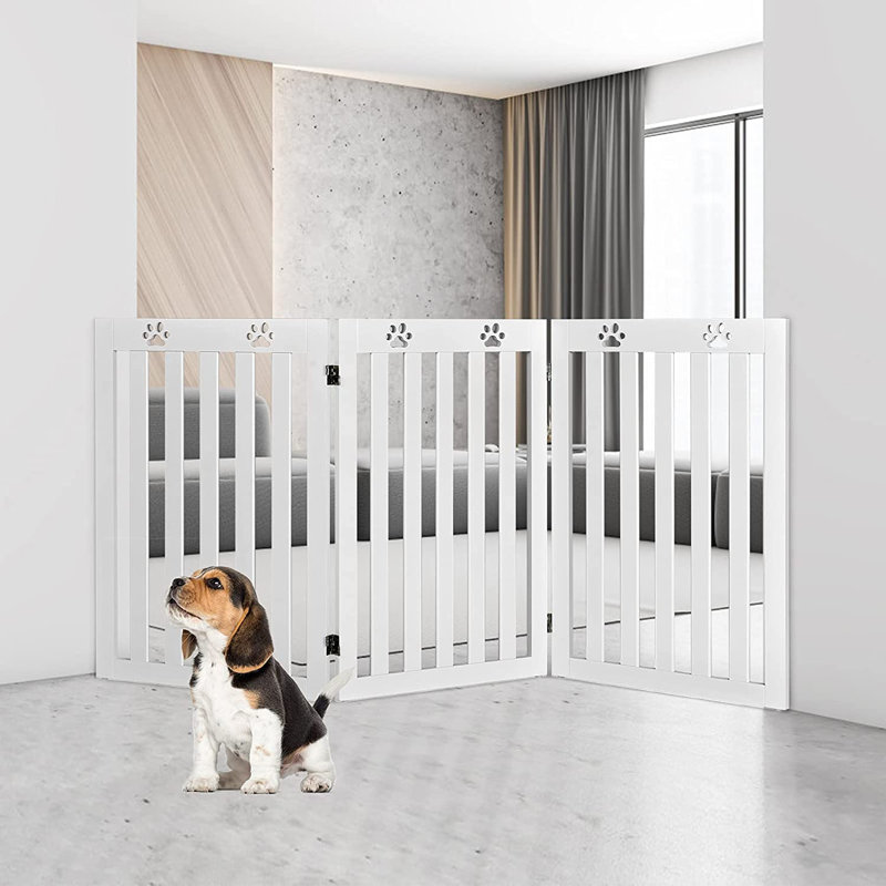 Lysette Wood Free Standing Pet Gate