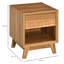 40cm W Engineered Wood Bedside Table