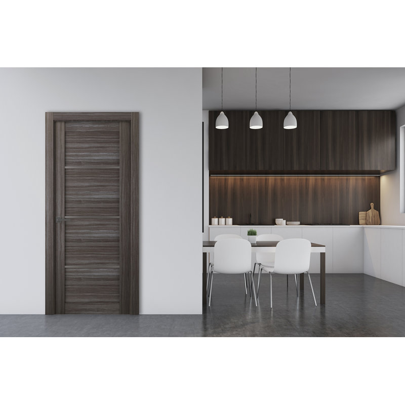 Porte standard en bois lambrissé et verre préfini, 31,75 po x 79,38 po