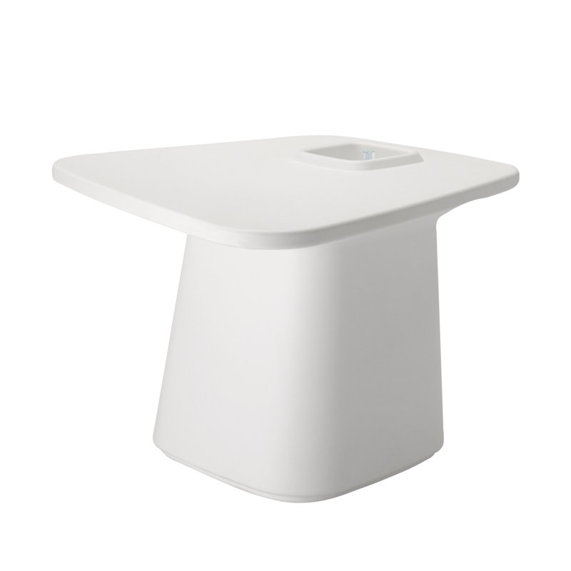 Noma Plastic Dining Table, White