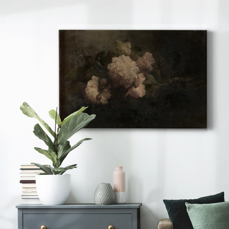 Botanique rétro - XXXIX - impression, H 9 po x l 13 po x P 1,5 po, Toile tendue