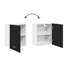 Kitchen Cabinet Black Oak Engineered Wood 50 X 31 X 60 Cm Doors